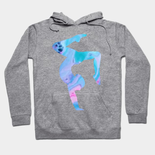 Gymnast Stag Handstand Rainbow Hoodie by FlexiblePeople